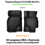 передние эва ковриков в салон авто для toyota chaser vi (x100) 96-01 от supervip