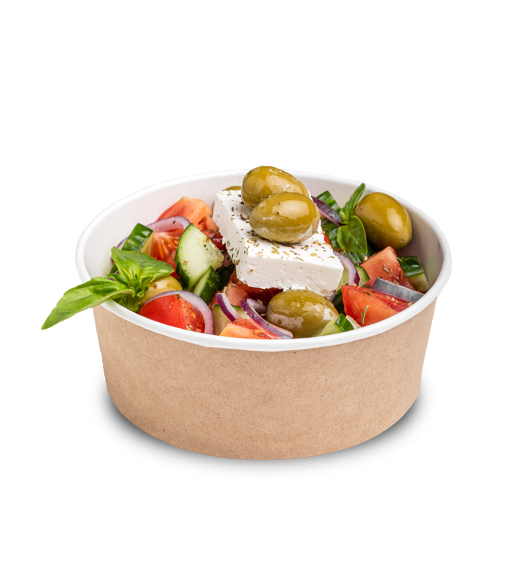 OSQ Упаковка Round Bowl крафт 300 БЕЗ КРЫШКИ (1/30/450)