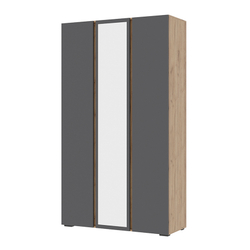 Хелен ШК 02 Шкаф 3-х дверный с зеркалом Крафт золотой / Белый