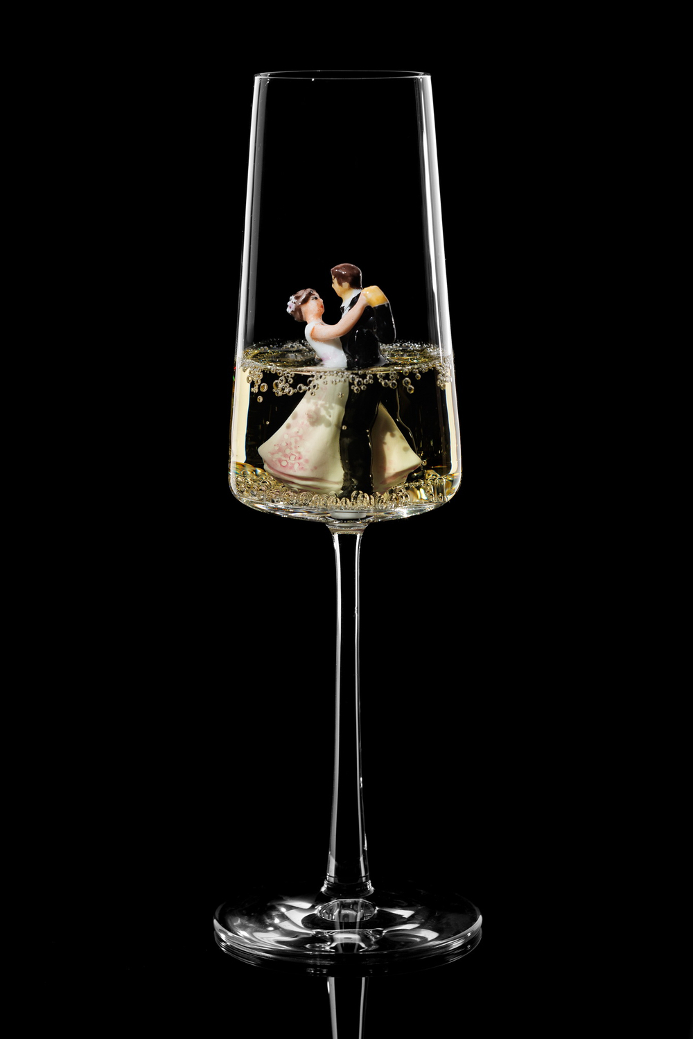 Свадебный бокал для шампанского Флюте. «Свадебный танец».
