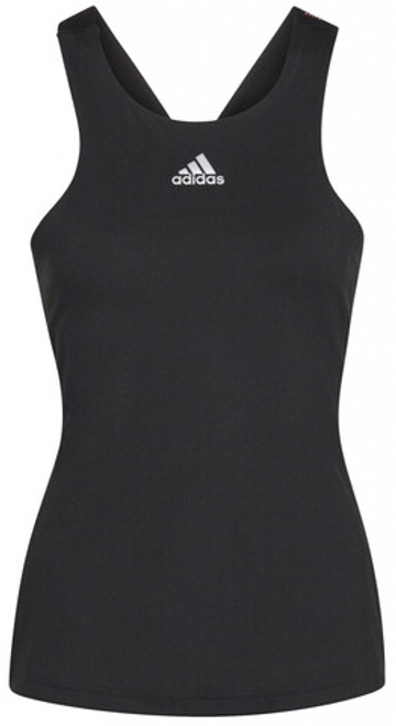 Женский топ теннисный Adidas Tennis Y-Tank Top - черный