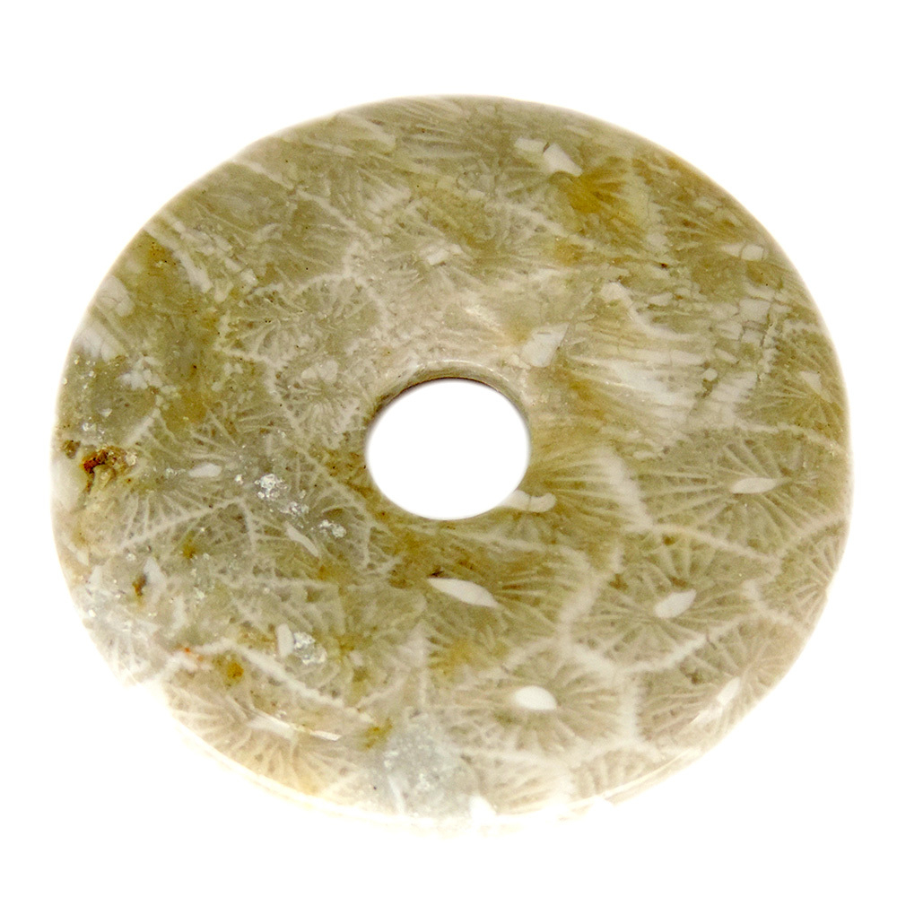 Кулон "Диск Би" коралл Петоски асс.