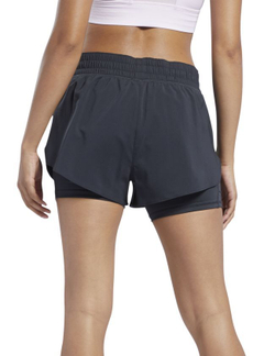 Женские Шорты теннисные Reebok Workout Run 2in1 Short W - black