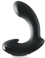 Черный вибромассажер простаты Ultimate Silicone P-Spot Massager (Цвет: черный)