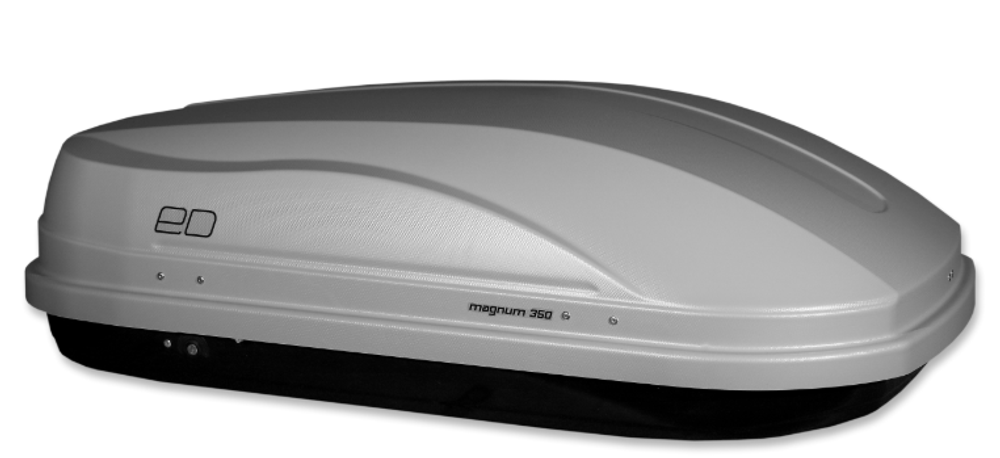 Автобокс Евродеталь Магнум 350 140х90х42 (серый карбон) быстросъём [ED5-041B]