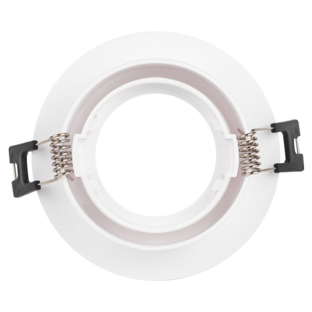 Светильник встраиваемый декоративный ЭРА KL92 WH под лампу MR16 GU5.3 белый пластиковый