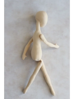 Бумажная выкройка тела интерьерной куклы Виктория