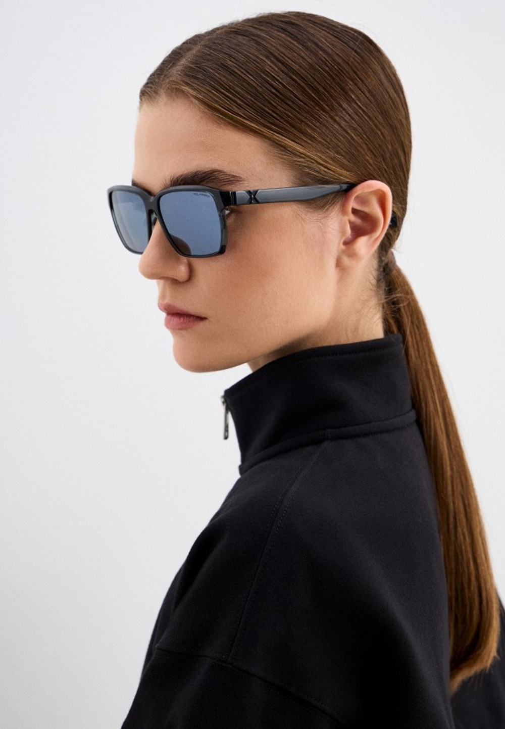 Спортивные очки HILX Rebel Shiny Crystal Grey / Black Mirror Polarized Lens
