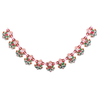 Растяжка бумажная новогодняя «С Новым Годом - Дед Мороз» 220 см