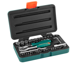 S68H2141S Набор головок торцевых 1/4"DR Super Tech, 41 предмет