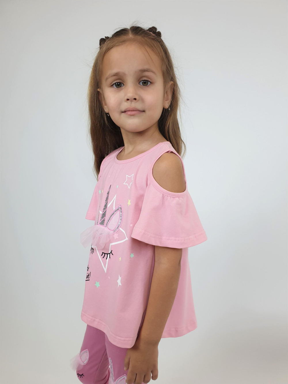 02-124-2 Комплект для девочки (футболка+ лосины)