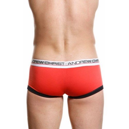 Мужские трусы боксеры Andrew Christian Show-it-low-profile Boxer Black white Red black  ART647