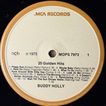 Buddy Holly - 20 Golden Hits By Buddy Holly (Швеция 1977г.)