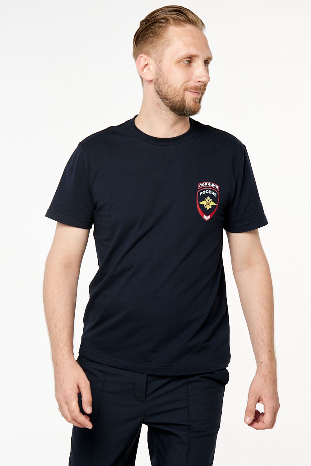 Футболка мужская Полиция цв. тёмно-синий