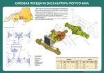 Комплект плакатов "Устройство экскаватора-погрузчика"