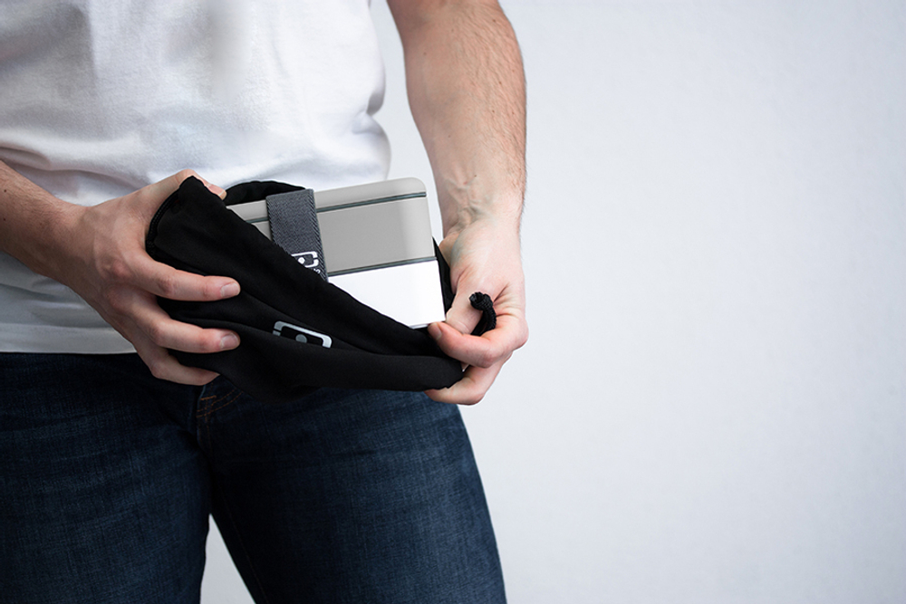 Мешочек для ланча mb pochette, black/white