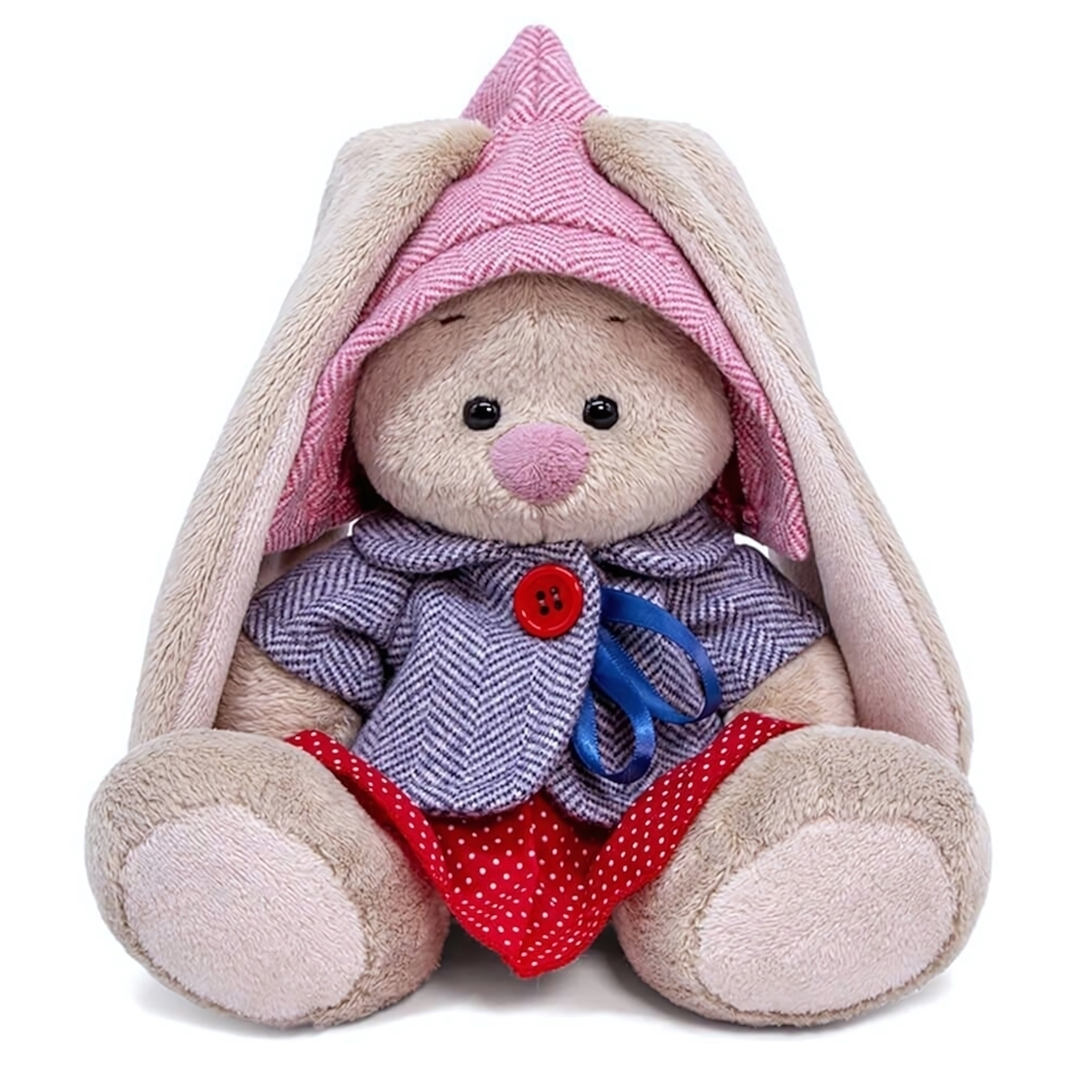 Зайка Ми в твидовом костюме с юбочкой (малыш) 15см.