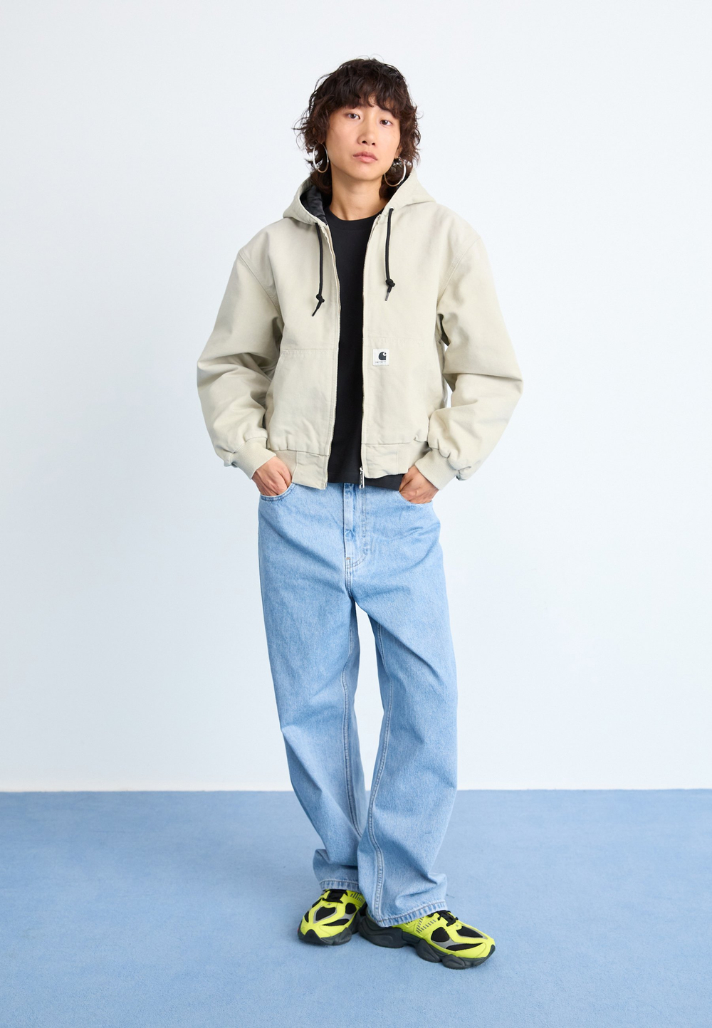 Carhartt WIP Демисезонная куртка - Флер де Сель/молоко