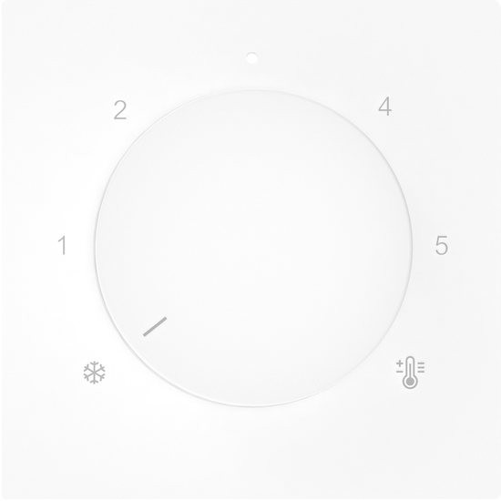 Накладка для регулятора тёплого пола DB23100,  глянцевый белый,  серия A07