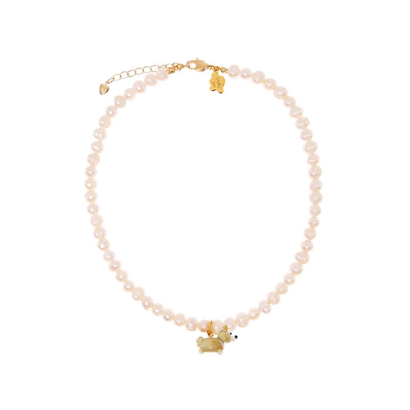 Колье Мой Любимый Пушистик с Жемчугом – Собака