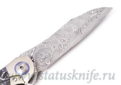 Нож Осаренко Дмитрий DOCK Prometheus Prototype Damasteelфотография - 6