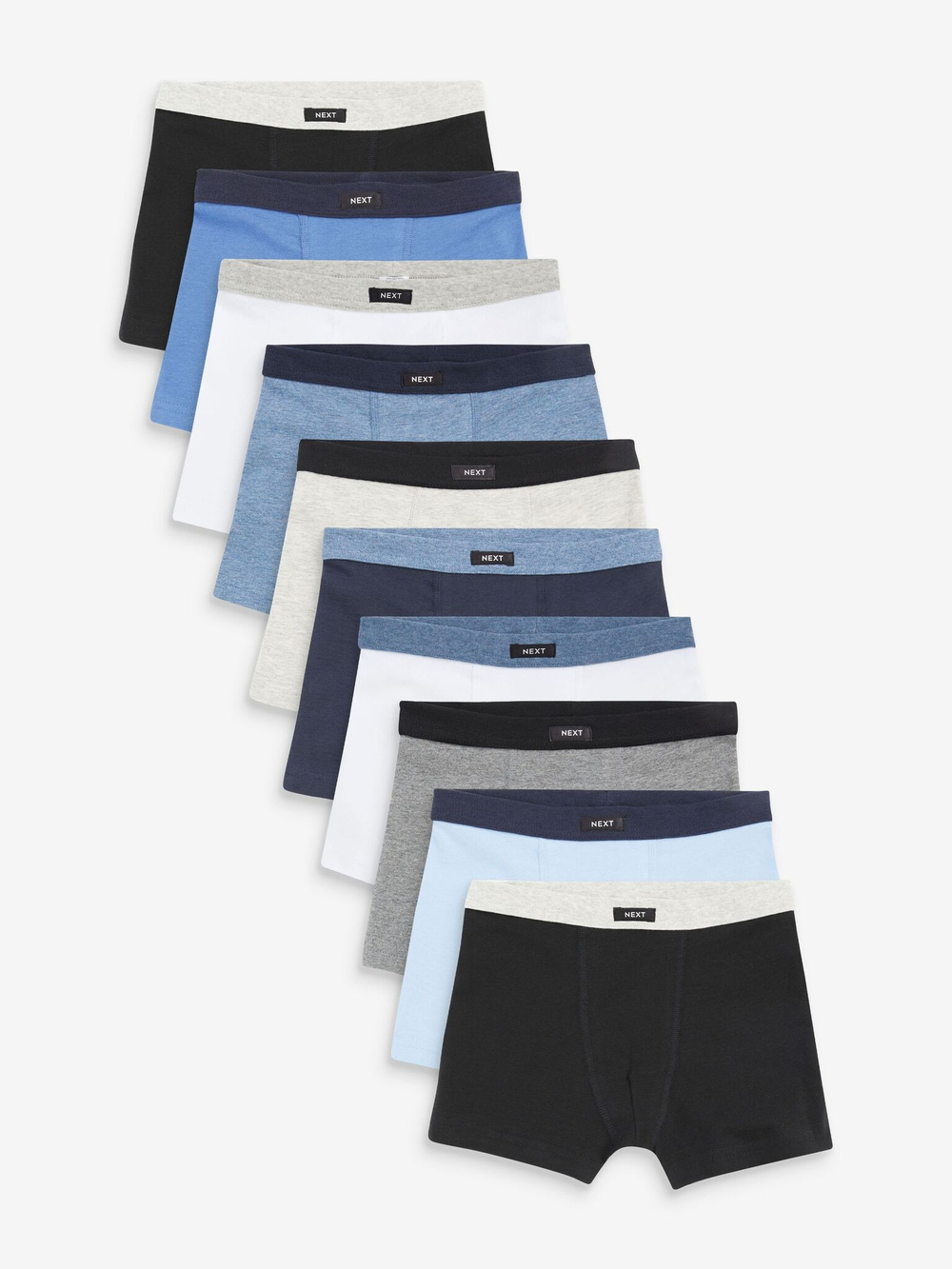 Трусы для мальчика Next N59-126, 10 шт., Серый, Черный, Белый