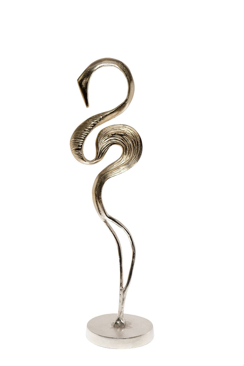 Статуэтка Фигура интерьерная Скульптура декоративная  Garda Decor "Лебедь" цвет шампань 71PN-2105CH