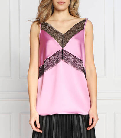 Сатиновый топ Ilacea BOSS BLACK - розовый(50483864)