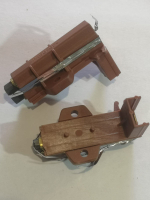 Две щетки двигателя стиральной машины 5x13.5x32 мм В цветном корпусе КРЕПЕЖ ПАРАЛЛЕЛЬНО Indesit, LG, Whirlpool, Samsung, (комплект 2 шт.)