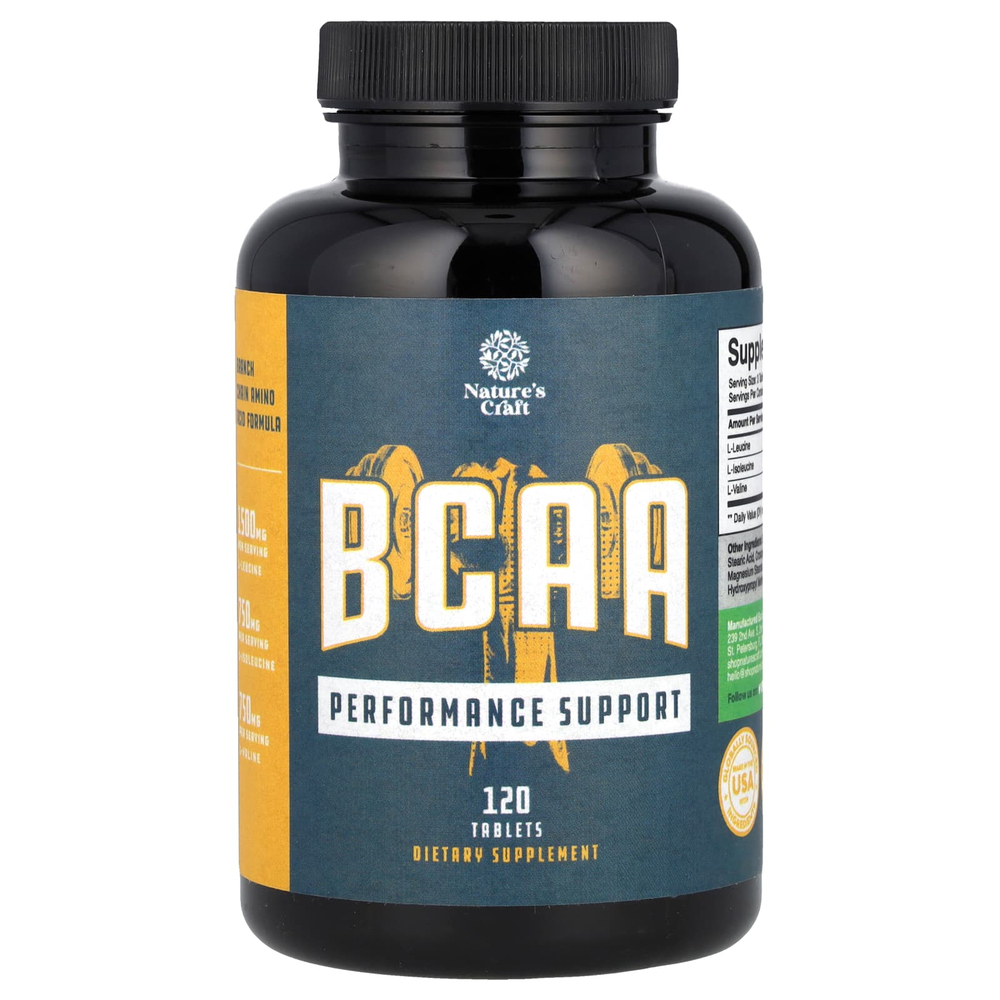 Nature's Craft, BCAA, 120 таблеток