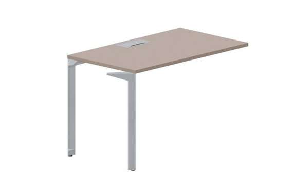 Стол 118х68х75см (металлический аутлет) - приставной элемент