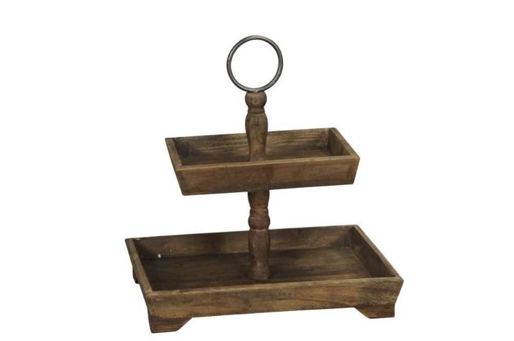 Этажерка декоративная "Николета" 2-х ярусная 41х29,5х44см