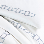 Постельное белье Bold Bicolor Embroidery Rainy Sky/Grey (240 x 220 см)