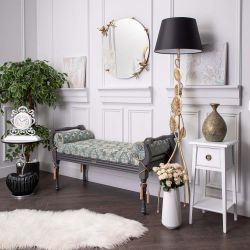 Банкетка Флоренция Серый Каледония Даймонд Минт