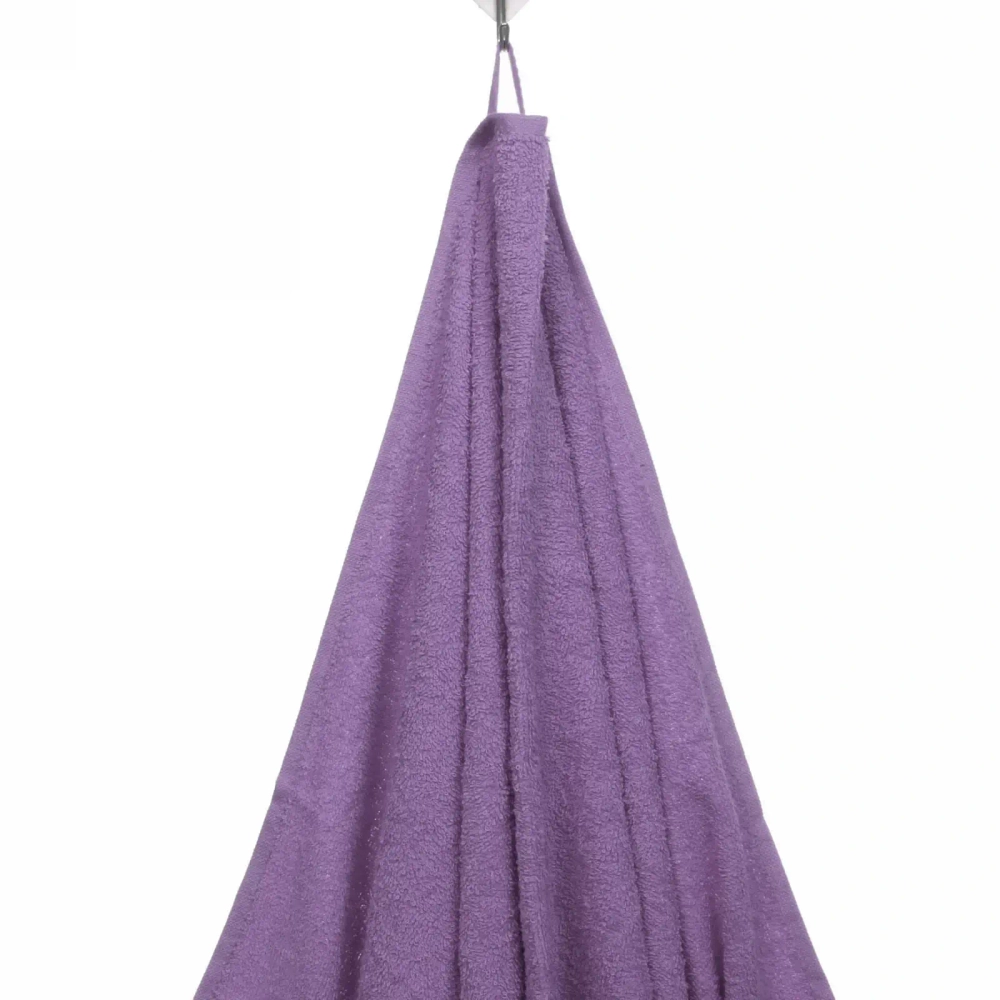 Полотенце махровое 70*140см «LUNA» цвет сиреневый 10250 плотность 360гр/м2 с петелькой-подвесом