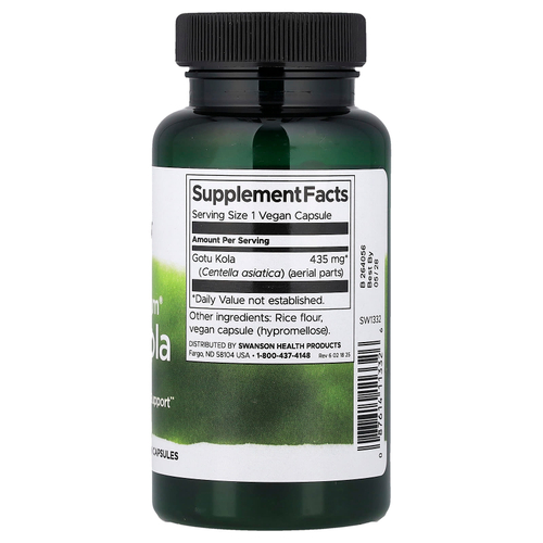 Swanson Vitamins, готу кола Full Spectrum®, 435 мг, 60 капсул