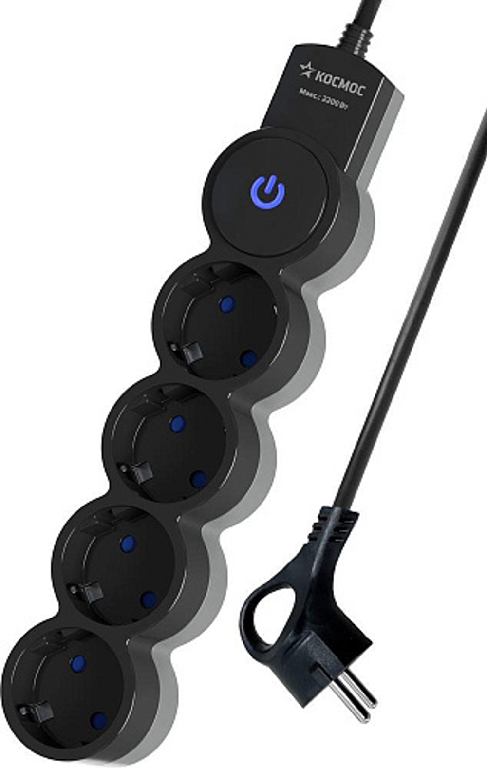 удлинитель сетевой Космос Yksm 3M-4G-Z-V10A-B