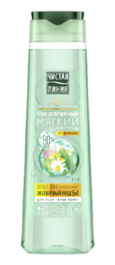 Чистая Линия,Шамп,д/в.Эксперт 5 в1,Мицеллярный(400мл)