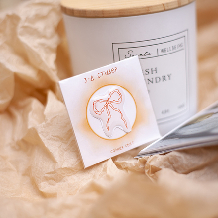 3-Д стикер "Бант" 💫