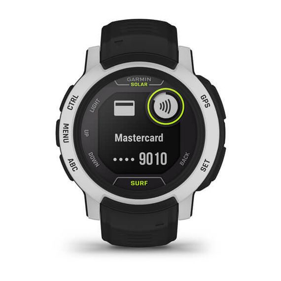 Умные часы Garmin INSTINCT 2 SOLAR Surf черный с белым безелем