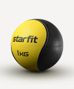 Медбол высокой плотности STARFIT GB-702, 1 кг, желтый