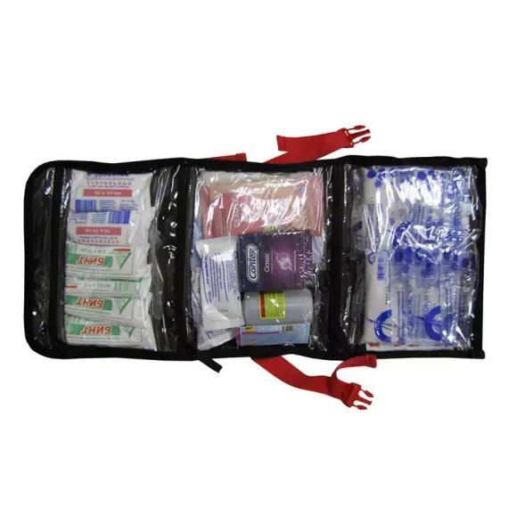 Набор первой помощи для активного отдыха, туризма, путешествий (сумка- скрутка) 
, арт. 2246