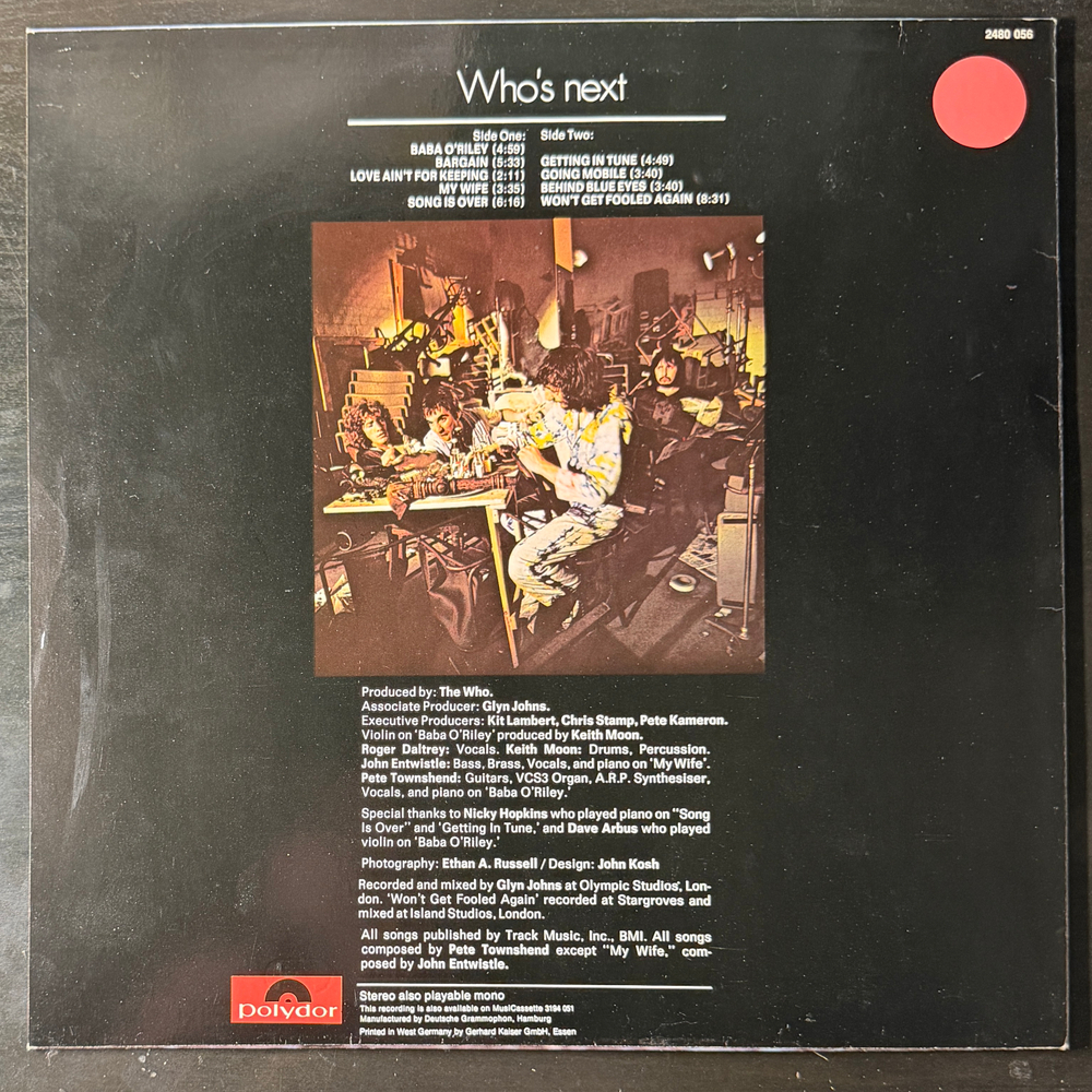 The Who - Who's Next (Германия 1980г.)