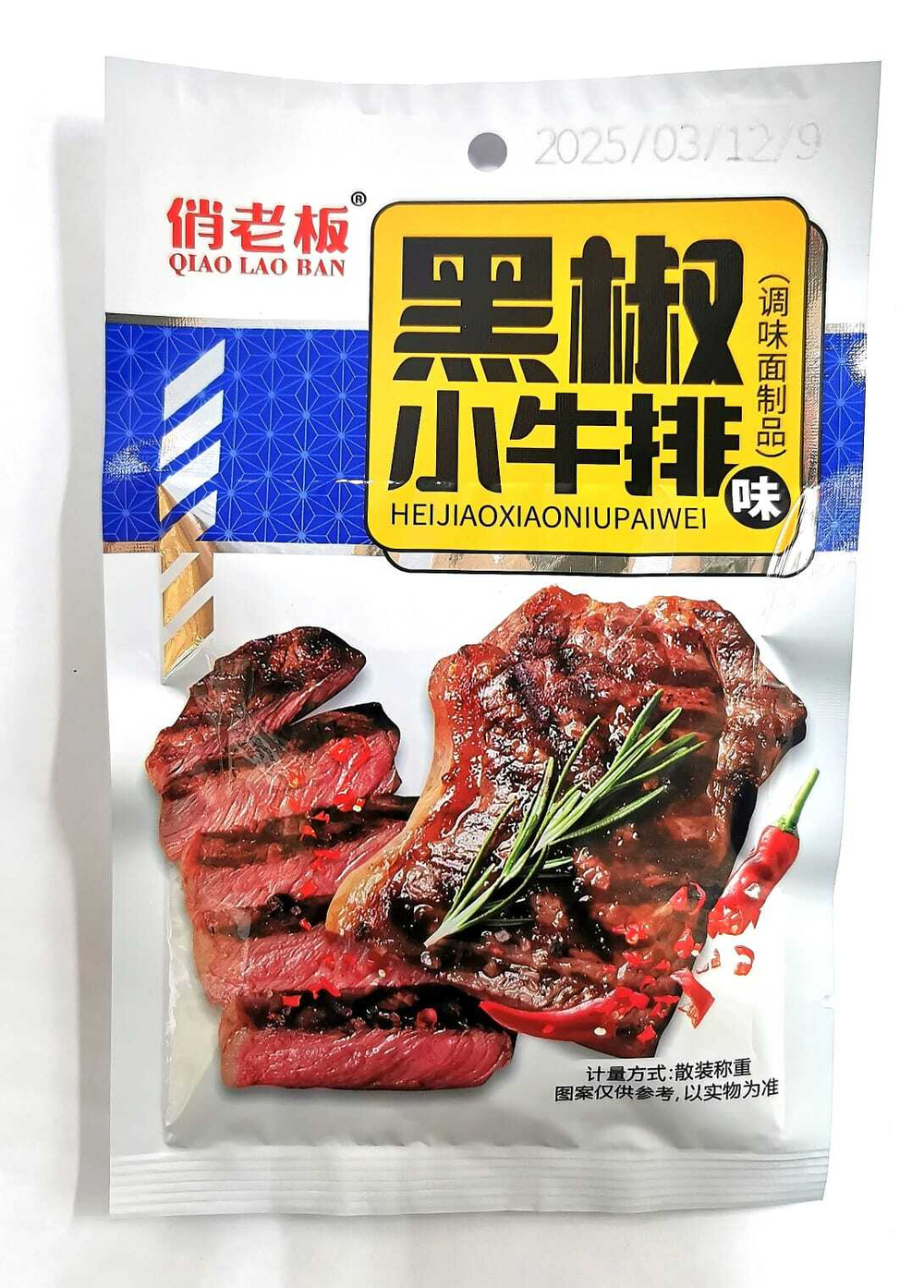 Соевая закуска Qiao Lao Ban Стейк с перцем 25гр