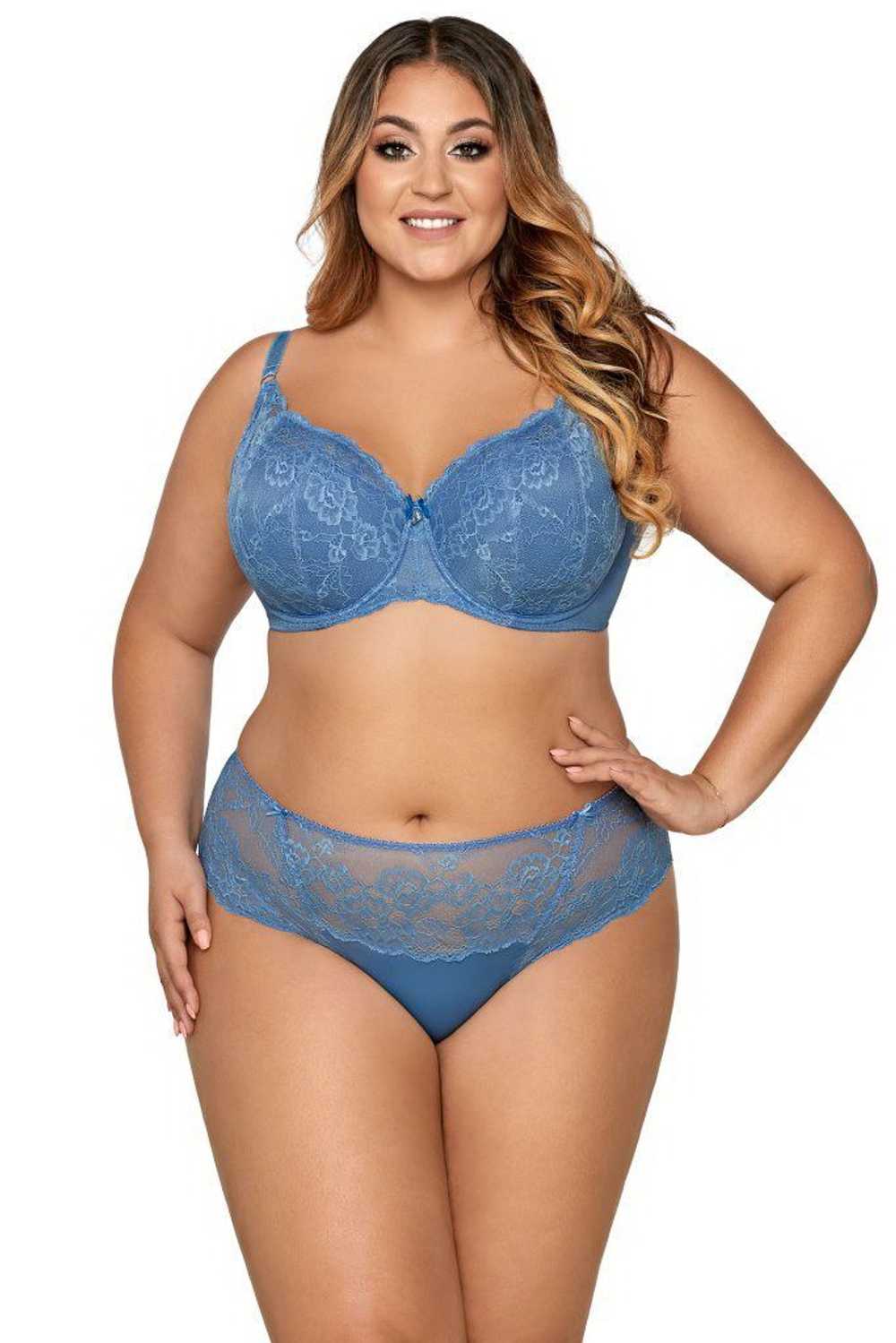 Бюстгальтер-балконет на косточках с шитыми кружевными чашками (Размер: 70I) (Цвет: красный)