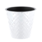 Горшок для цветов InGreen Manhattan D160мм, 1,6 л c дренажной вставкой, белоснежный жасмин