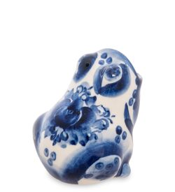 ГЛ- 115 Подставка для зубочисток «Лягушка» (Гжельский фарфор)