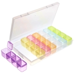 Органайзер для хранения мелочей, 28 ячеек «ИДЕЯДОМА», цвет как на фото, 17,5*10,5*2,5см (наклейка Селфи, пакет с подвесом)