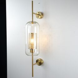 Настенный Светильник Catch Wall Cylinder L67 Brass By Imperiumloft