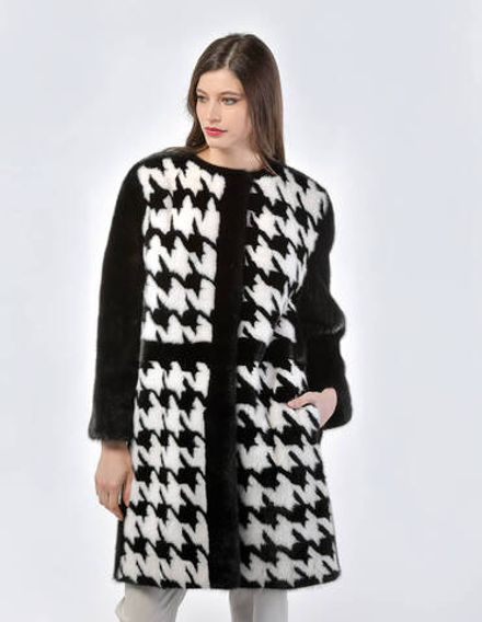 Шуба из меха норки